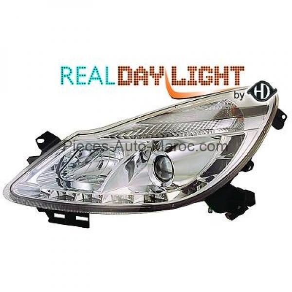 Set de Deux Phares Principaux Chrome Opel Corsa Maroc