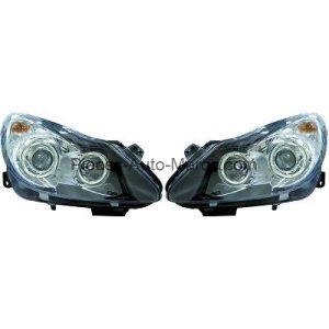 Set de Deux Phares Principaux Noir Opel Corsa Maroc