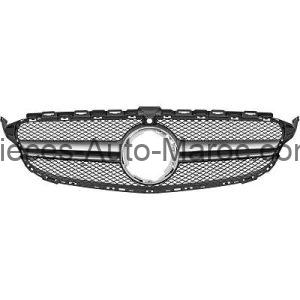 grille de calandre argent pour aide à la conduite version Sport Optik Mercedes C-Kl. W205 MAROC