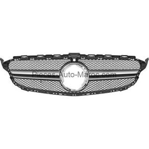 grille de calandre argent pour aide à la conduite version Sport Optik Mercedes C-Kl. W205 MAROC