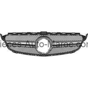 grille de calandre argent pour version sans système d'aide à la conduite version Sport Optik Mercedes C-Kl. W205 MAROC