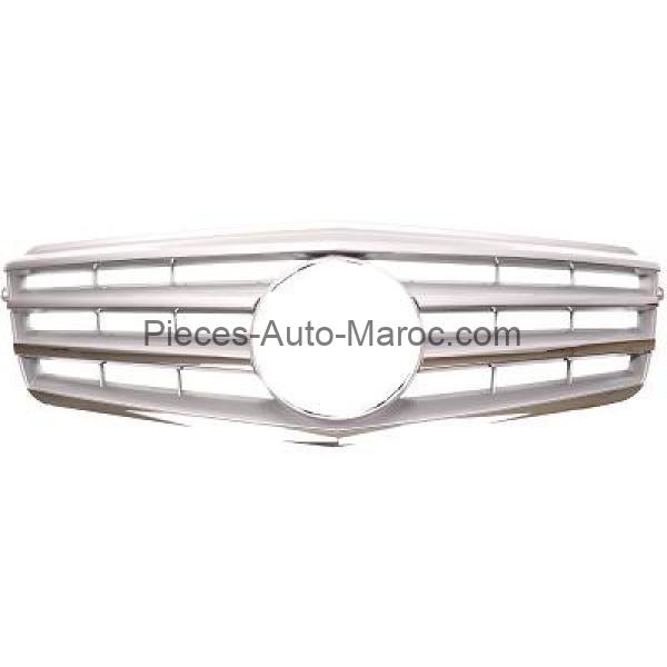 grille de calandre chrome argent 4 nervures Mercedes E-Kl.E220-500 W212 MAROC