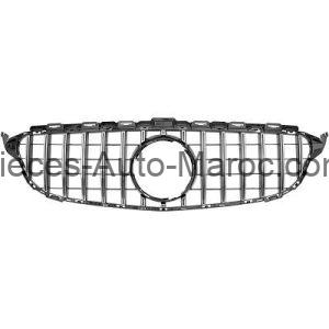 grille de calandre chrome noir avec trou(s) pour emblème version GT Optik Mercedes C-Kl. W205 MAROC