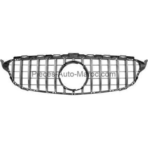 grille de calandre chrome noir avec trou(s) pour emblème version GT Optik Mercedes C-Kl. W205 MAROC
