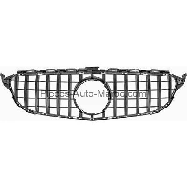 grille de calandre noir avec trou(s) pour emblème version GT Optik Mercedes C-Kl. W205 MAROC