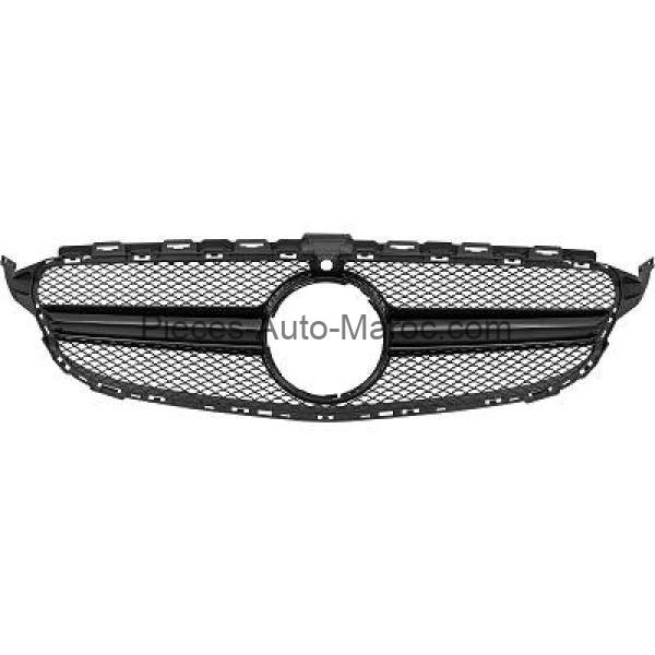 grille de calandre noir brillant pour aide à la conduite Mercedes C-Kl. W205 MAROC