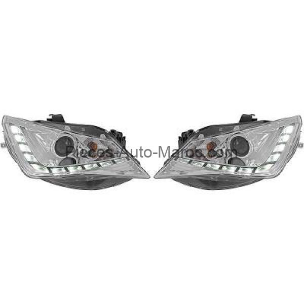 Set de Deux Phares Principaux Chrome Limpide SEAT IBIZA 5 Maroc