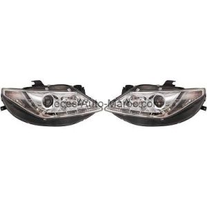 Set de Deux Phares Principaux H1etH1 Chrome SEAT IBIZA 5 Maroc