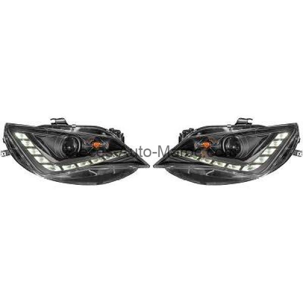 Set de Deux Phares Principaux Noir Limpide SEAT IBIZA 5 Maroc