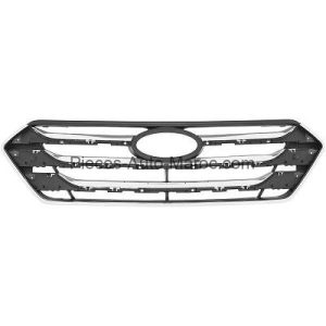 Grille de Pare Chocs Centre Chrome-noir Hyundai Santa Fe Maroc