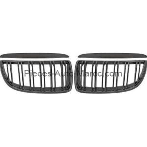 Grille de Calandre Noir Brillant Droit - Gauche BMW 3-Reihe (E90-91-92)Maroc