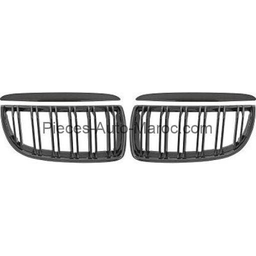 Grille de Calandre Noir Brillant Droit - Gauche BMW 3-Reihe (E90-91-92)Maroc