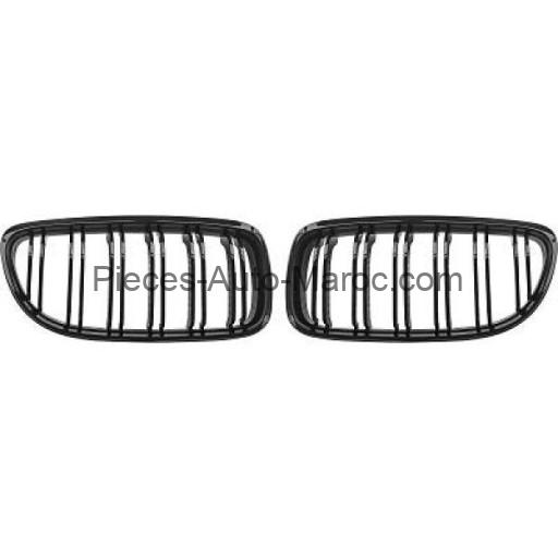 Grille de Calandre Noir Brillant Version M-Look BMW 3-Reihe (E90-91-92) Maroc