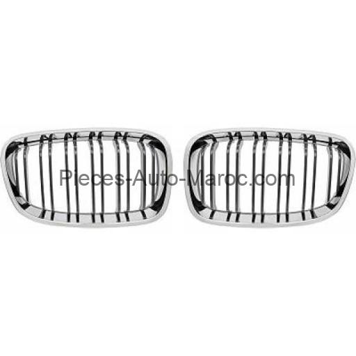 Grille de Calandre Noir Chrome Version M-Look BMW 1-Reihe (F20-F21) Maroc