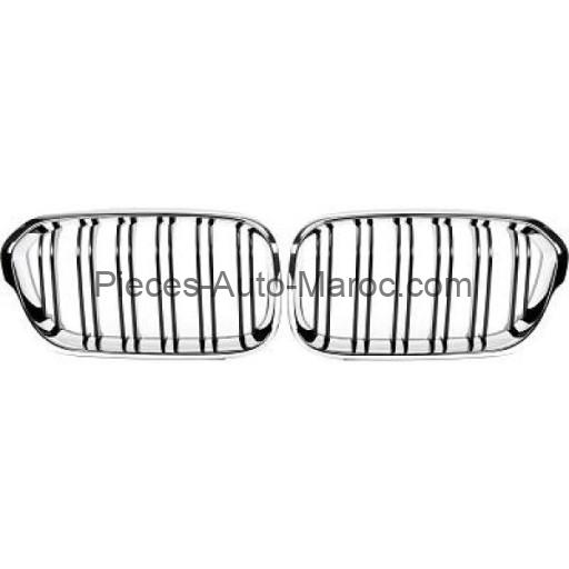 Grille de Calandre Noir Chrome Version M-Look BMW 1-Reihe (F20-F21) Maroc