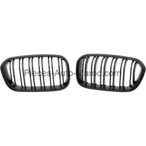 Grille de Calandre Noir Mat Version M-Optik BMW 1-Reihe (F20-F21) Maroc