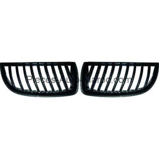 Set Grilles de Calandres Droite et Gauche Carbone BMW Série 3 (E90, E91) Maroc