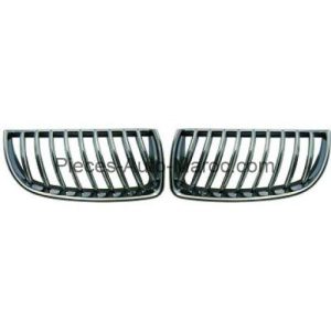 Set Grilles de Calandres Droite et Gauche Noir BMW Série 3 (E90, E91) Maroc