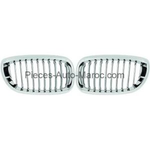 Set des Deux Calandres Cadre et Lame Chrome Intérieur Noir BMW Série 3 (E46) Maroc