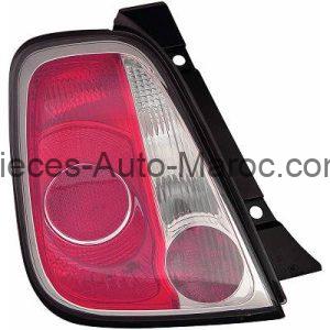 Feu Arrière Gauche jusqu'a 2013 sans Porte-Lampe Fiat 500 Lim.- Cabrio 07-15 Maroc