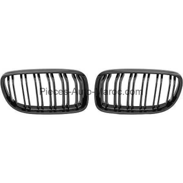 Grille de Calandre Noir Brillant Version M-Look BMW 3-Reihe (E90-91-92)Lim-Touring 08-12 Maroc