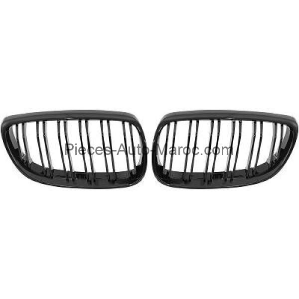 Grille de Calandre Noir Brillant Version M-Optik BMW 3-Reihe E92-93 Coupe-Cabrio 06-10 Maroc
