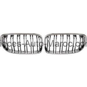 Grille de Calandre Noir Chrome Version Sport Optik BMW 3-Reihe (E90-91-92)Lim-Touring 08-12 Maroc