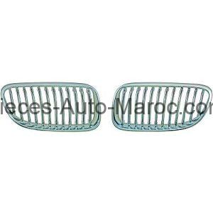 Set Grilles de Calandre Argent Chrome BMW Série 3 (E90, E91) de 2010 Maroc