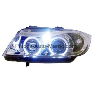 Set de Deux Phares Principaux H7- H1 Chrome BMW Série 3 (E90, E91) Maroc