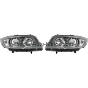 Set de Deux Phares Principaux H7-H7 Noir BMW Série 3 (E90, E91) Maroc