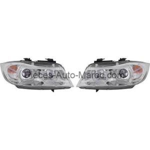 Set de Deux Phares Principaux Lampe à Décharge BMW Série 3 (E90, E91) Maroc
