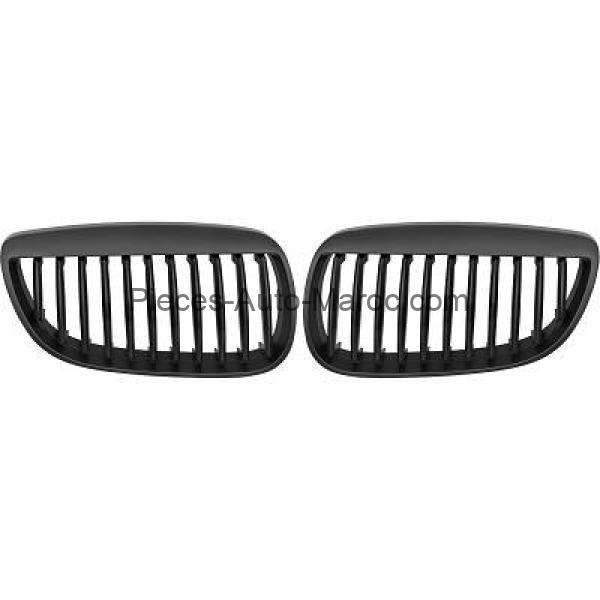 Set des Deux Grilles de Calandre Noir BMW Série 3 (E90, E91) de 06 à 10 Maroc