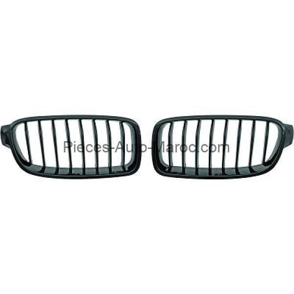 Grille de Calandre Brillant Noir BMW Série 3 (F30, F31) de 2011 Maroc
