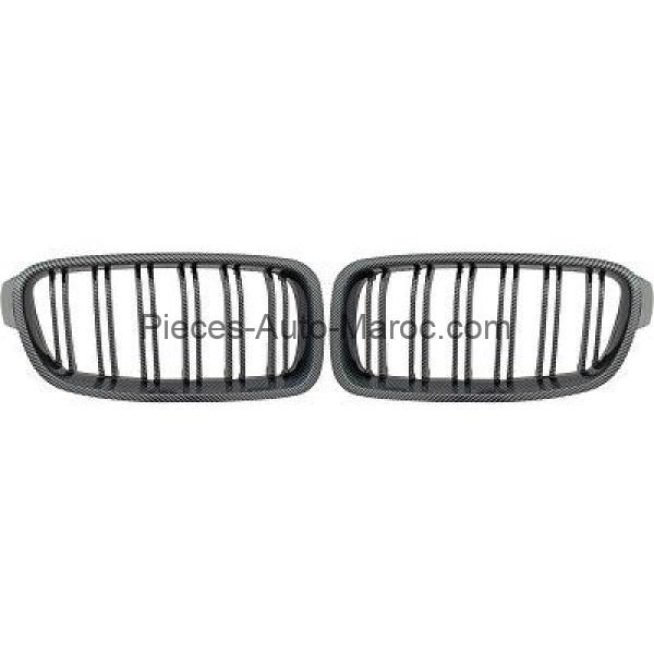 Grille de Calandre Carbone Version M-Optic Kit BMW 3-Reihe Lim-Tour.(F30-31) 11-15 Maroc