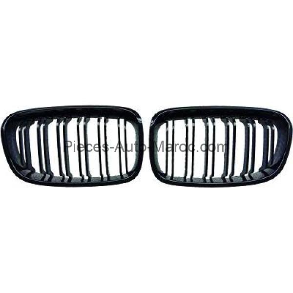 Grille de Calandre Noir Brillant Version M-Look BMW 5-Reihe (E60-61) 03-07 Maroc