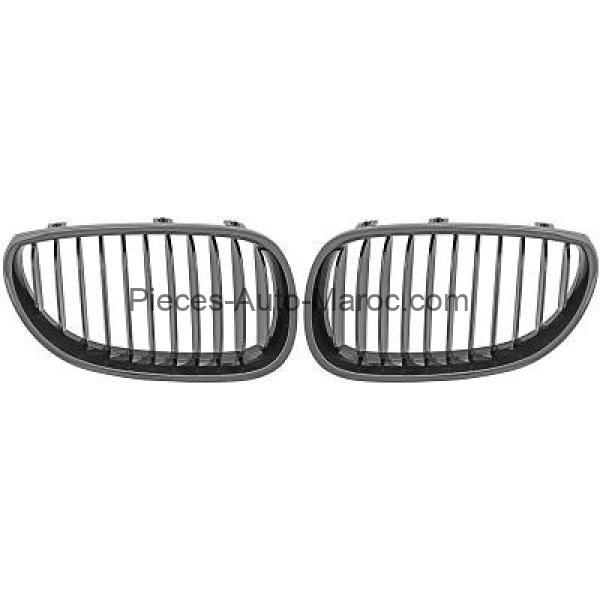 Grille de Calandre Noir Brillant Version Sport Performance BMW 5-Reihe (E60-61) 03-07 Maroc
