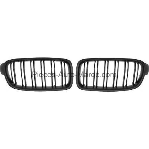 Grille de Calandre Noir Mat Version M-Optic BMW 3-Reihe Lim-Tour.(F30-31) 11-15 Maroc