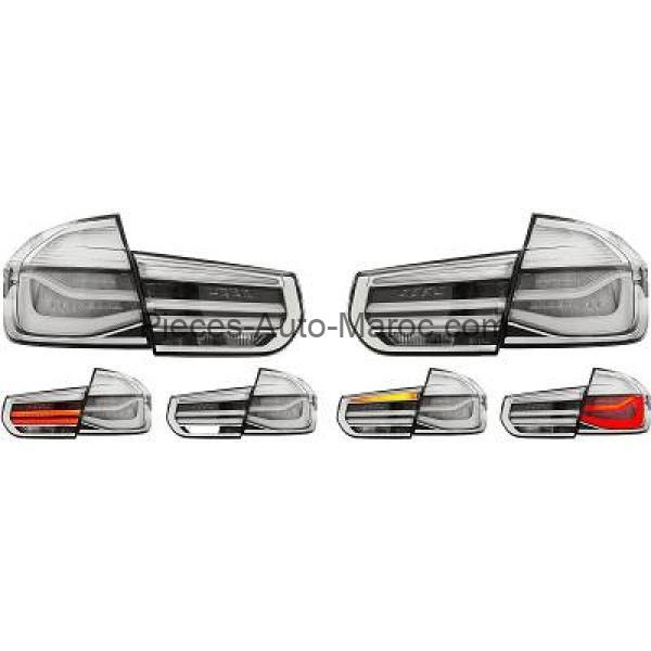 Kit de Feux Arrières Conversion à la Technologie Hybride (l. à incandescence-LED) Gris Fumée BMW 3-Reihe Lim-Tour.(F30-31) 11-15 Maroc