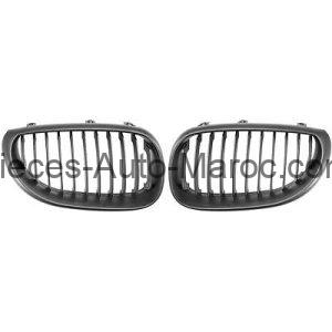 Set Calandres Droite et Gauche Noir BMW Série 5 (E60, E61) de 03 à 07 Maroc