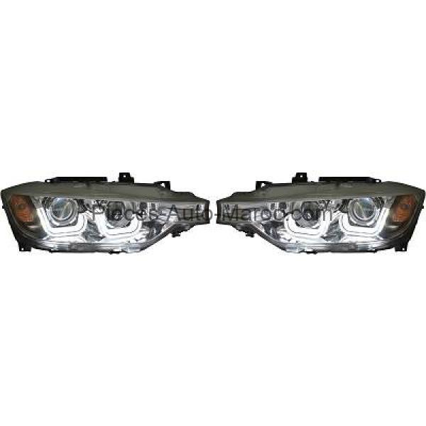 Set de Deux Phares Principaux H7-H7 BMW Série 3 (F30, F31) de 2011 Maroc