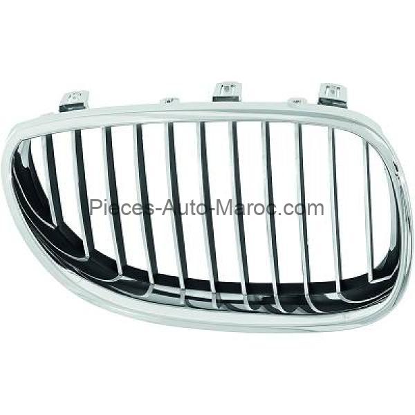 Grille de Calandre Chrome-Noir Gauche à Partir de 200704 BMW 5-Reihe (E60-61) 07-10 Maroc