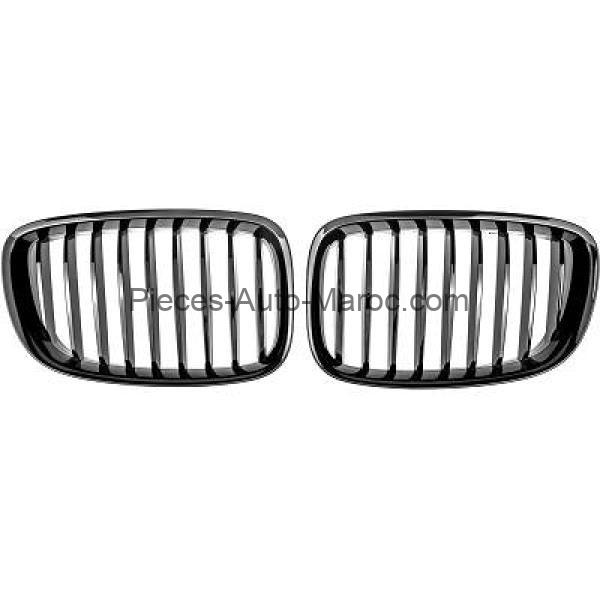 Grille de Calandre Noir Brillant pas pour facelift- BMW 5-Reihe (F07) 08-17 Maroc