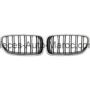 Grille de Calandre Noir Chrome Version Sport-Optik BMW 5-Reihe (F10-11 LCI) 13-17 Maroc