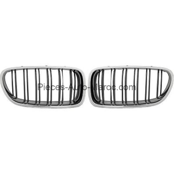 Grille de Calandre Noir Chrome Version Sport-Optik BMW 5-Reihe (F10-11 LCI) 13-17 Maroc