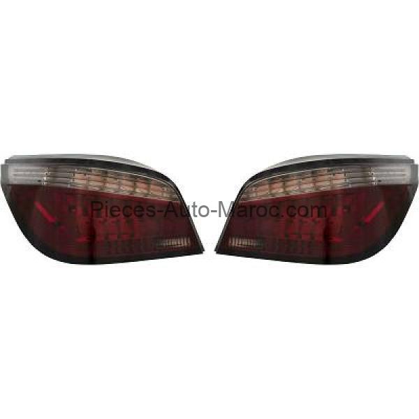 Kit de Feux Arrières LED Teinté Rouge BMW 5-Reihe (E60-61) 03-07 Maroc