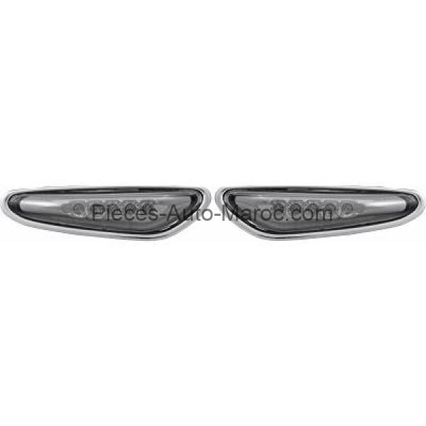 Set de Deux Répétiteurs D' aile Noir BMW Série 3 (E46) de 01 à 05 Maroc