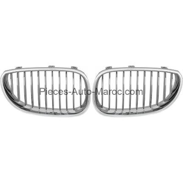 Set des Deux Grilles de Calandre BMW Série 5 (E60, E61) de 03 à 07 Maroc