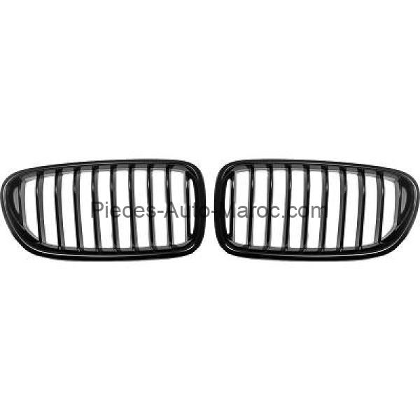 Grille de Calandre Brillant Noir BMW Série 5 (F10, F11) de 2010 à 13 Maroc