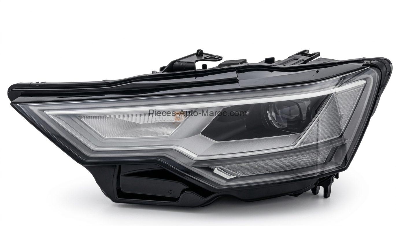Phare Optique Gauche Audi A6 après 05/2018 Full LED Électrique avec Moteur OEM 4K0941033 Maroc