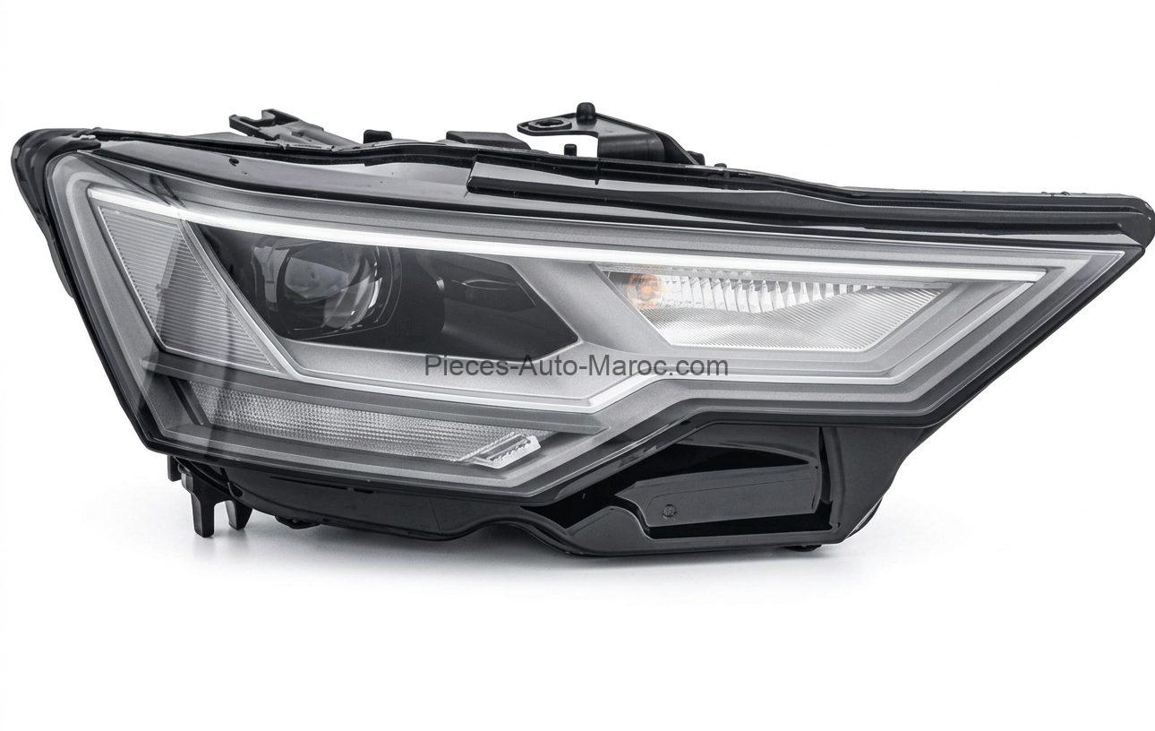 Phare Optique Droit Audi A6 après 05/2018 Full LED Électrique avec Moteur OEM 4K0941034 Maroc